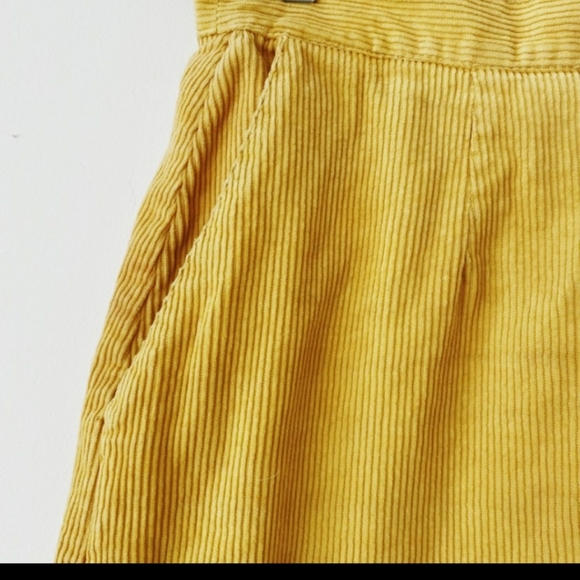 VINTAGE 90s Yellow High Waist Midi Lenght Skirt - Picture 3 of 4